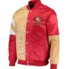 NFL Multicolor San Francisco 49ers Satin Jacket