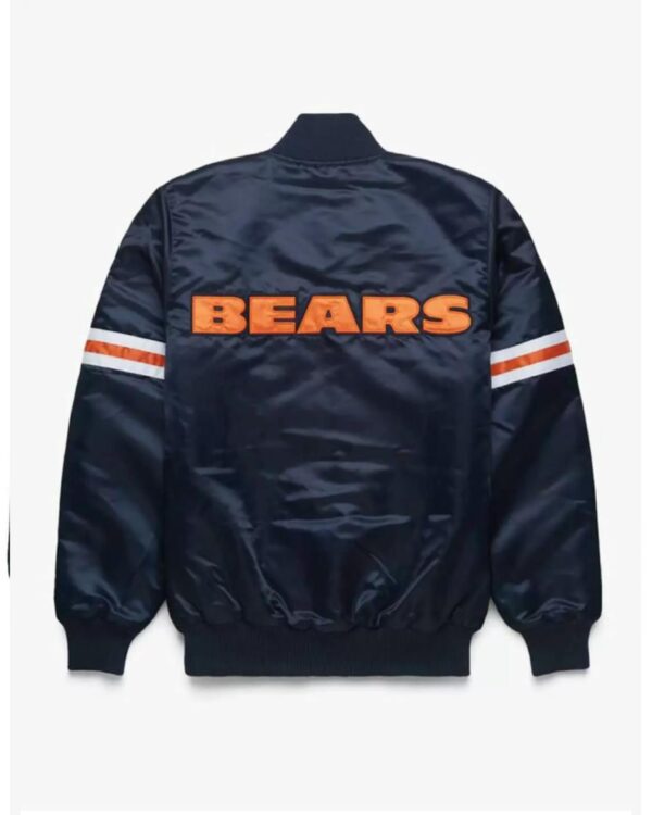 NFL Navy Chicago Bears Satin Jacket