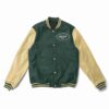 NFL New York Jets Green And Cream Varsity Jacket