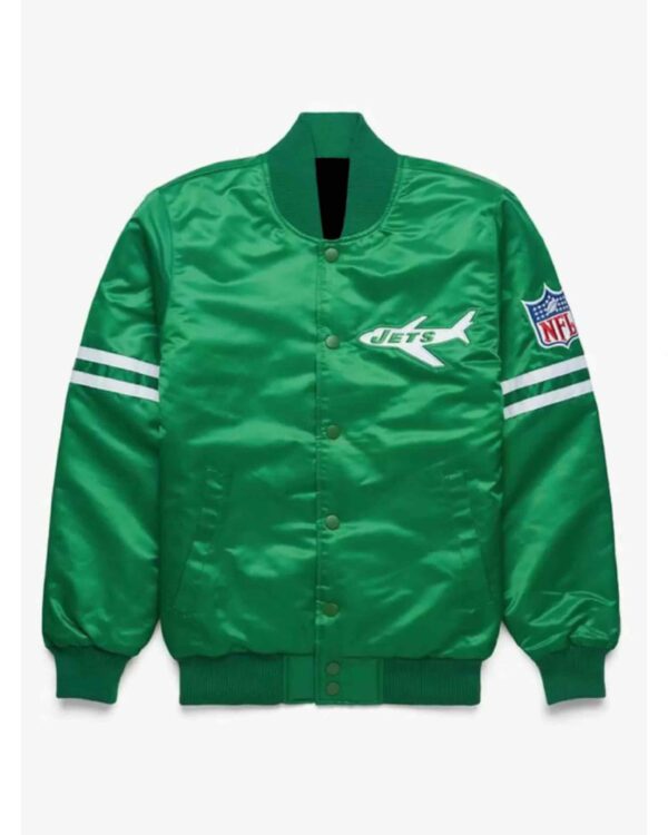 NFL New York Jets Green Satin Jacket