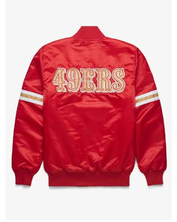 NFL San Francisco 49ers Red Satin Jacket