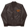 NFL Washington Commanders Leather Varsity Jacket
