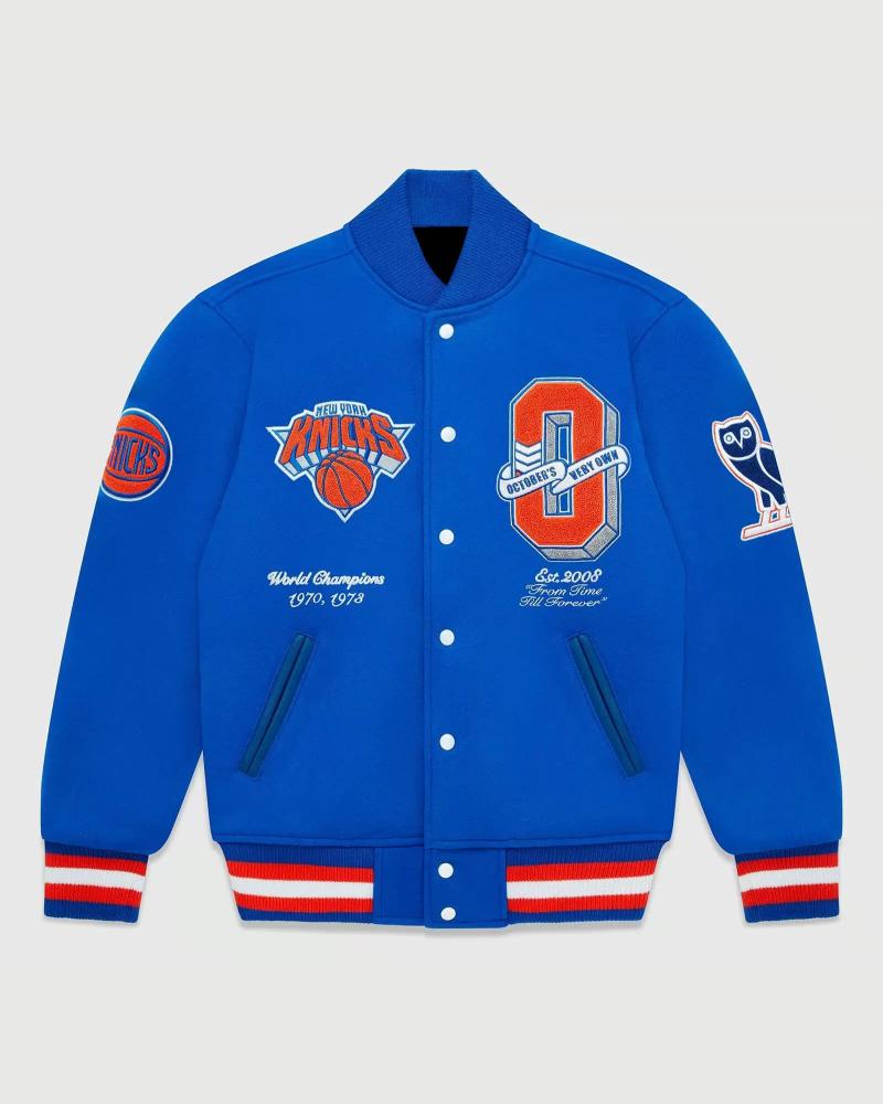 Women's Pro Standard Blue New York Knicks Classics Satin Full-Snap Jacket