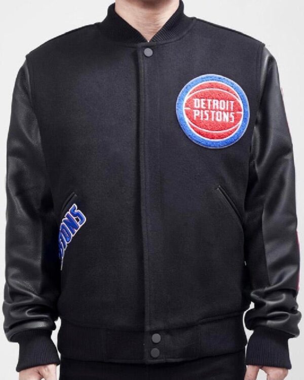 Pro Standard Detroit Pistons Varsity Black Jacket