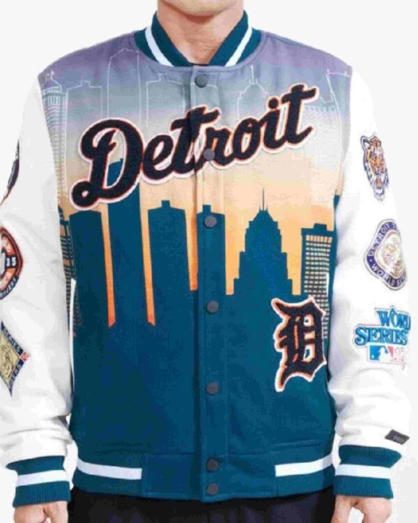 Pro Standard Detroit Tigers World Series Navy Varsity Jacket