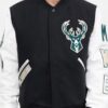 Pro Standard Milwaukee Bucks Varsity Black Jacket