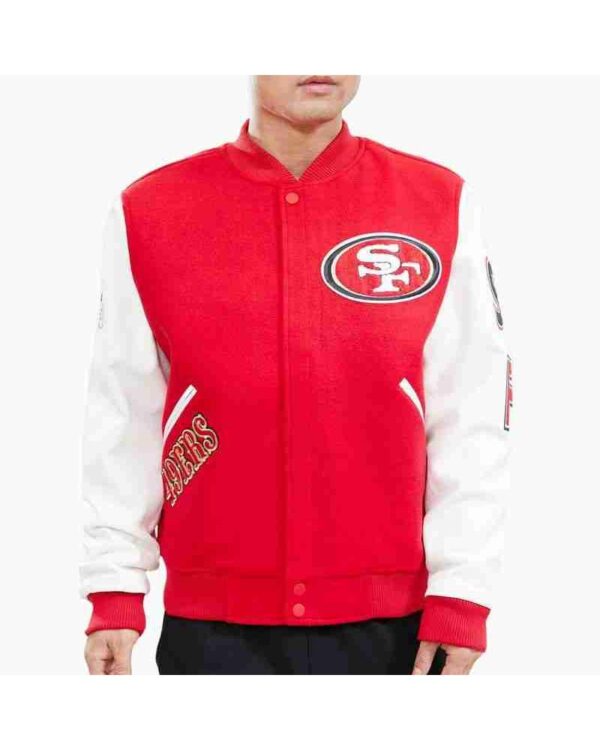San Francisco 49Ers Logo Varsity Red Jacket