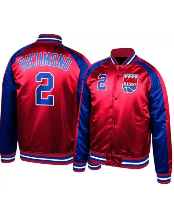 Sacramento Kings Mitch Richmond Red Satin Jacket