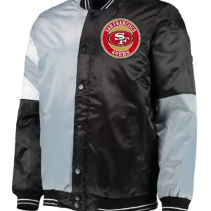 San Francisco 49ers Color Block Satin Jacket