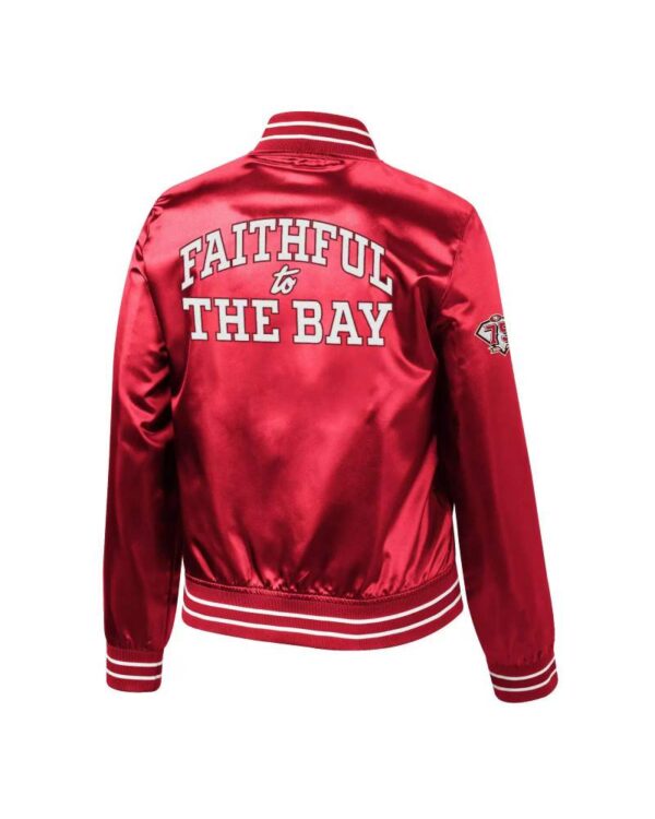 San Francisco 49ERS Faithful To The Bay Satin Jacket