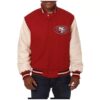 San Francisco 49ers JH Design Wool Leather Jacket