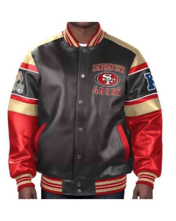 San Francisco 49ers NFL Multicolor Leather Jacket