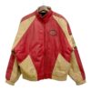 San Francisco 49ers Red And Cream Leather Jacket