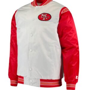 49ers San Francisco Red and White Starter Varsity Jacket