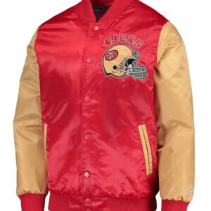San Francisco 49ers Satin Red and Gold Jacket