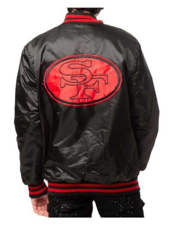 San Francisco 49ers Starter Satin Black Jacket