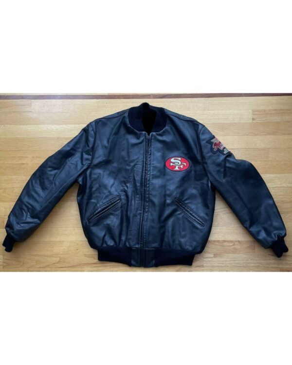 San Francisco 49ers Super Bowl Champs Leather Jacket