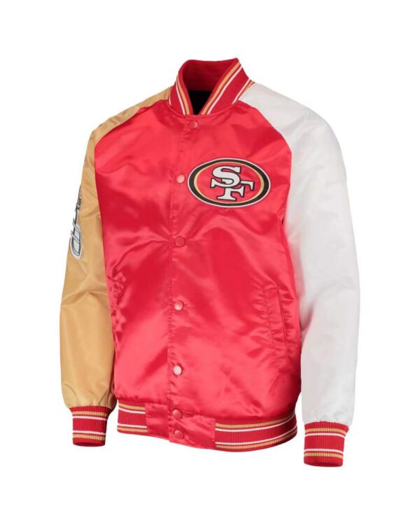 San Francisco 49ers The Raglan NFL Satin Jacket