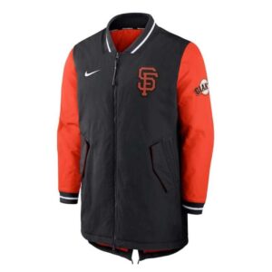 San Francisco Giants Dugout Performance Black and Orange Jacket