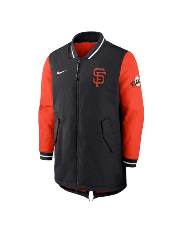 San Francisco Giants Dugout Performance Black and Orange Jacket
