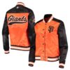 San Francisco Giants The Legend Orange and Black Satin Jacket
