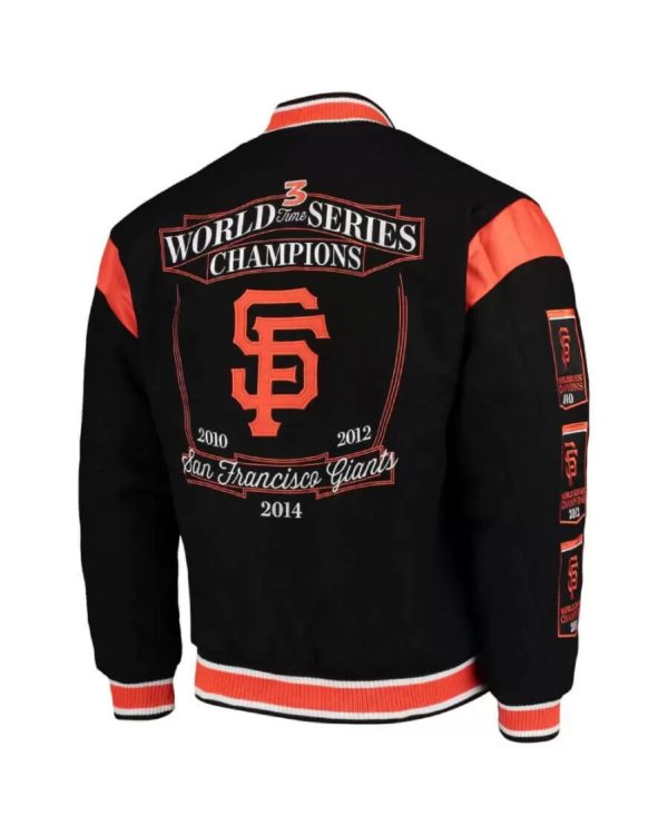 San Francisco Giants World Series Champions Wool Jacket