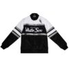 Special Script Chicago White Sox Black and White Heavyweight Satin Jacket