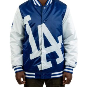 Starter Los Angeles Dodgers Blown Up Logo Satin Jacket