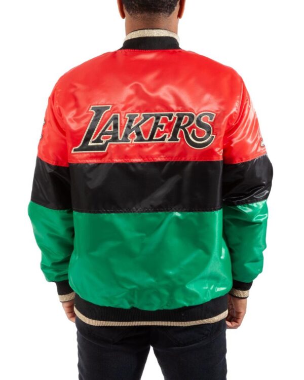 Starter Los Angeles Lakers Black History Month Satin Jacket