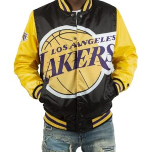 Starter Los Angeles Lakers Blown Up Logo Satin Jacket