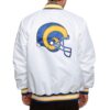 Starter Los Angeles Rams Bomber Satin Button-Up Jacket