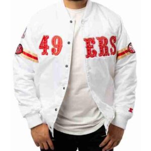 Men San Francisco 49ers White Jacket
