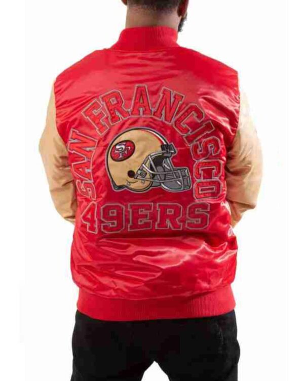 Starter San Francisco 49ers NFL Red & Gold Polyester Jacket