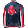 Starter Boston Red Sox Bomber Satin Blue Jacket