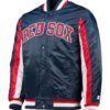 Starter Boston Red Sox Bomber Satin Blue Jacket