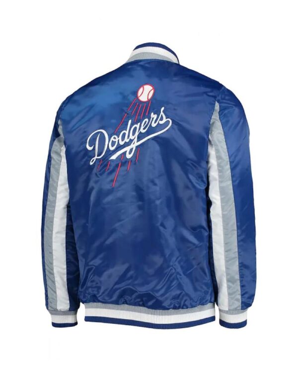 Starter Los Angeles Dodgers The Ace Satin Blue Full-Snap Jacket