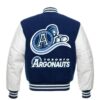 Toronto Argonauts CFL Navy Blue And White Varsity Jacket