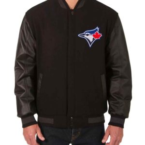 Toronto Blue Jays Black MLB Varsity Jacket