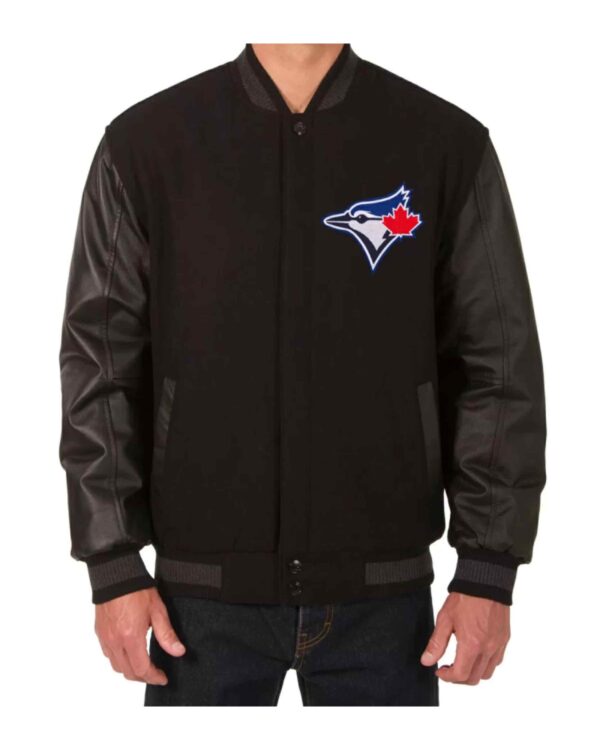 Toronto Blue Jays Black MLB Varsity Jacket