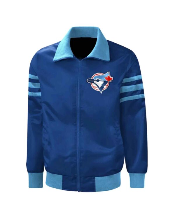 Toronto Blue Jays Captain III Full Zip Royal Satin Jacket