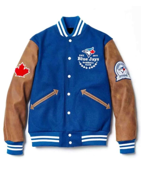 Toronto Blue Jays Letterman Baseball Club Varsity Jacket