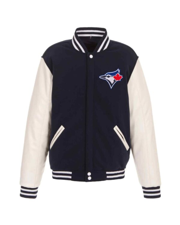 Toronto Blue Jays Navy White MLB Varsity Jacket