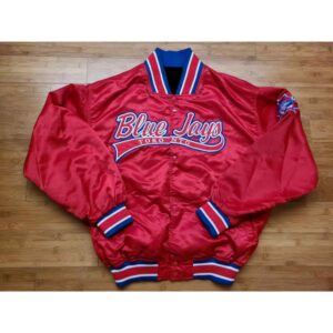 Toronto Blue Jays Red Vintage Satin Jacket