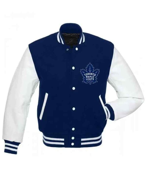 Toronto Maple Leafs NHL Blue and White Jacket