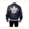 Toronto Maple Leafs NHL Blue Leather Jacket