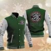 Toronto Raptors Green Varsity Baseball Jacket