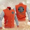 Toronto Raptors Orange Varsity Baseball Jacket