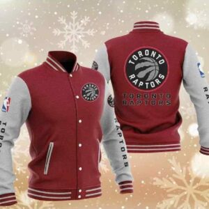Toronto Raptors Red Varsity Baseball Jacket