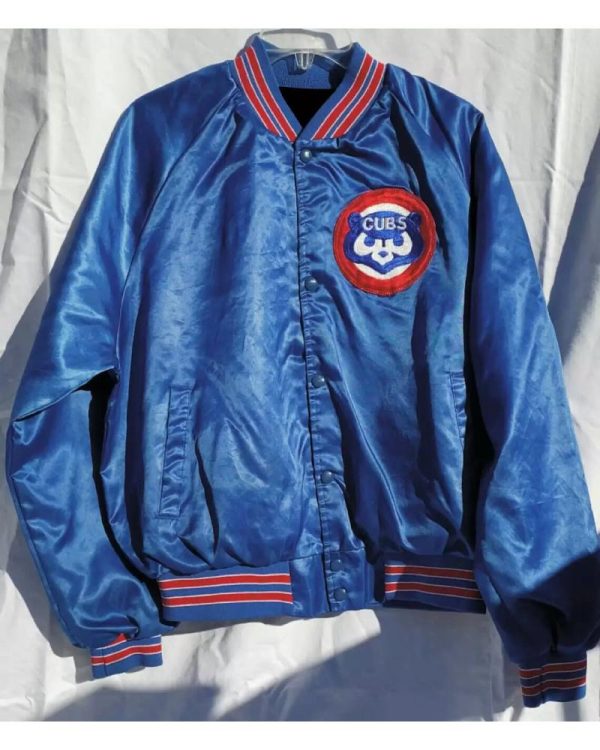 Vintage 1980s MLB Chicago Cubs Satin Jacket