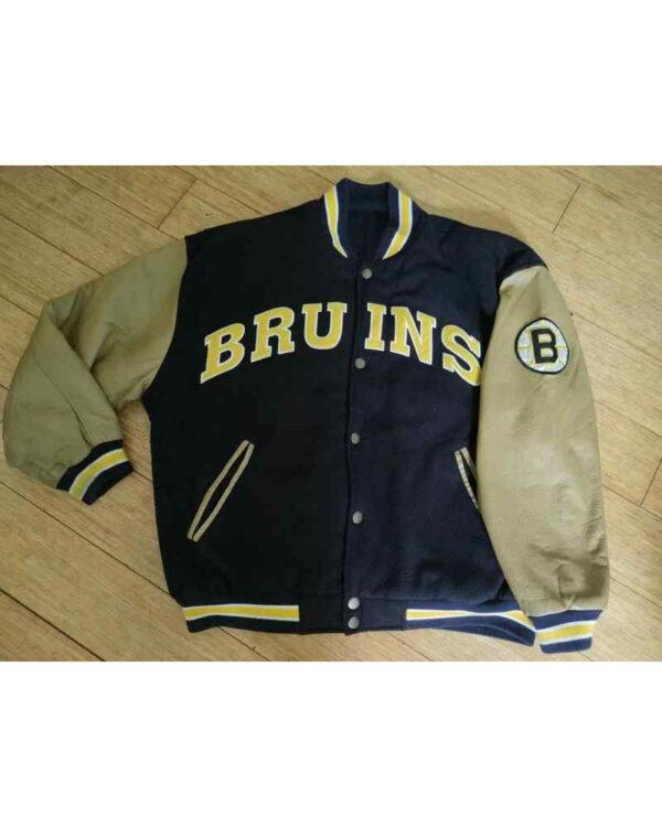 Vintage 1995 Blue Boston Bruins Varsity Jacket